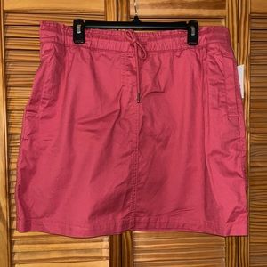 Croft & Barrow Elastic Waist Utility Skirt Watermelon‎ Size Petite Large